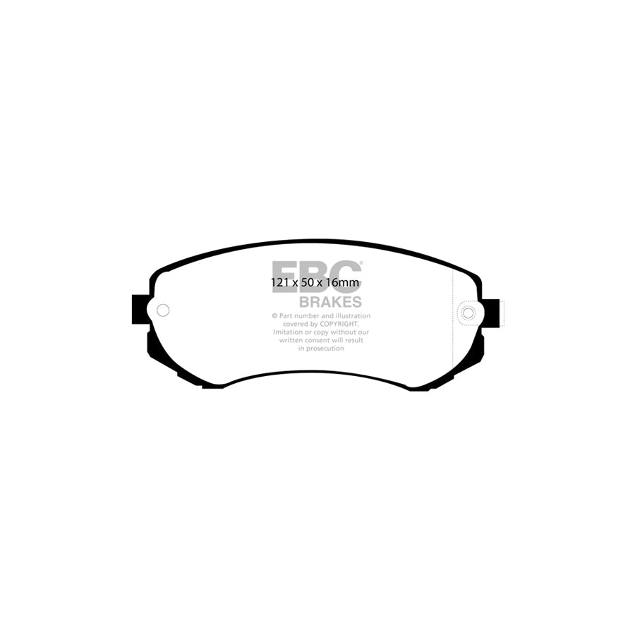 EBC PD13KR676 Nissan Patrol Yellowstuff Rear Brake Pad & GD Disc Kit 2 | ML Performance UK Car Parts