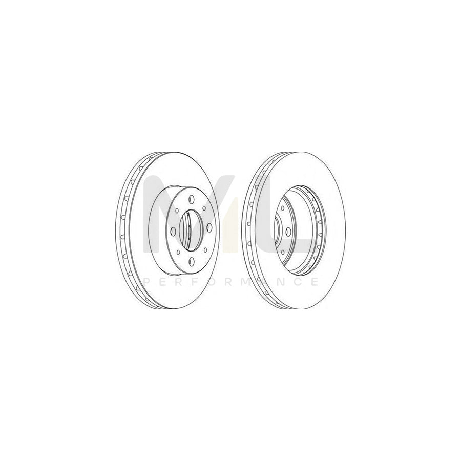 Ferodo DDF1179-1 Brake Disc Vented, With Bolts/Screws  - Pair