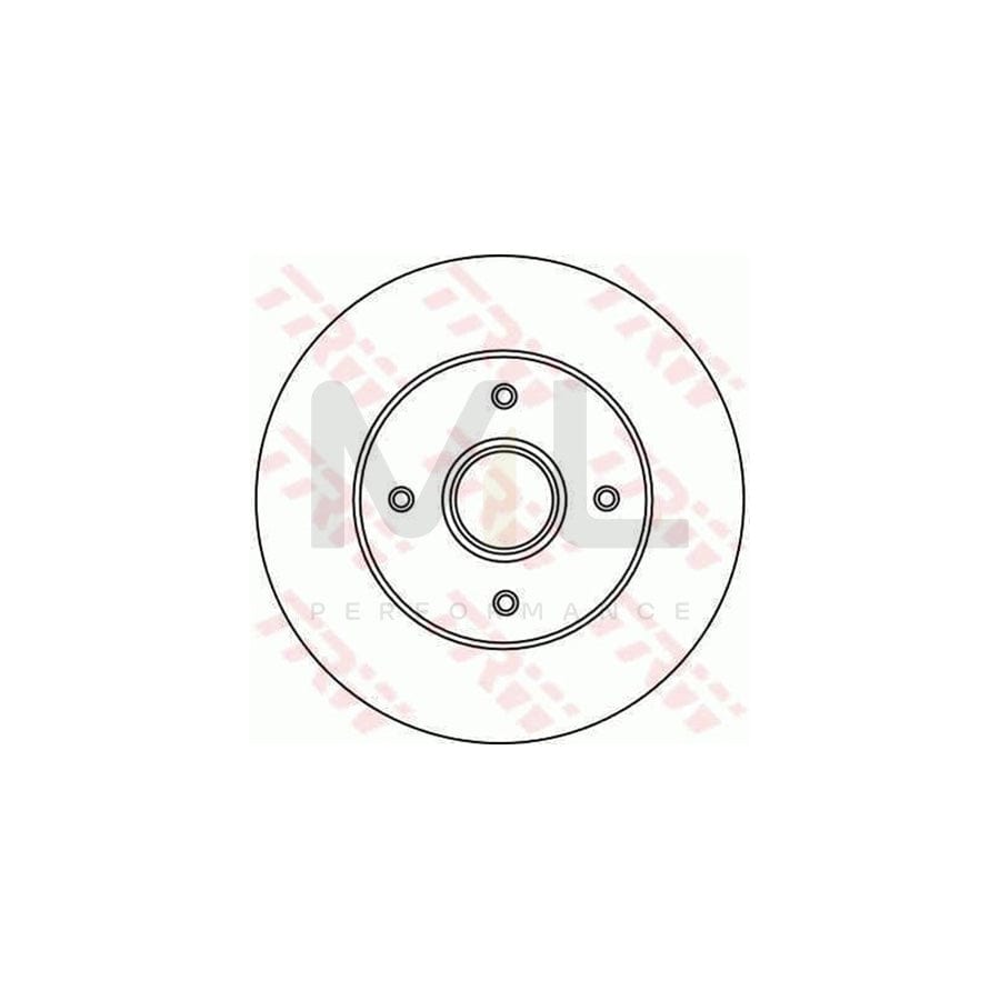 TRW DF2709 Brake Disc Solid  - 1 piece