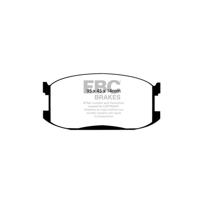 EBC PDKF1139 Mazda 323 Ultimax Front Brake Pad & Plain Disc Kit 2 | ML Performance UK Car Parts