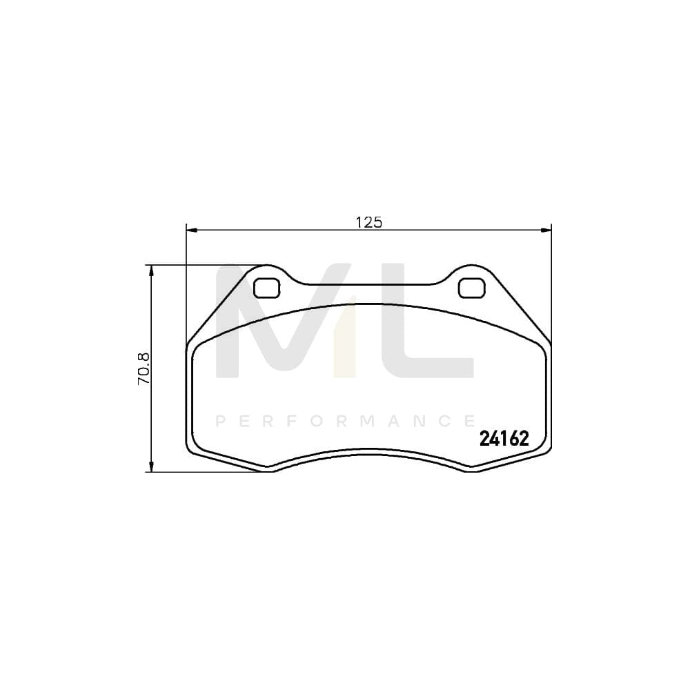 Hella 8DB 355 012-151 Brake Pad Set Not Prepared For Wear Indicator | ML Performance Car Parts