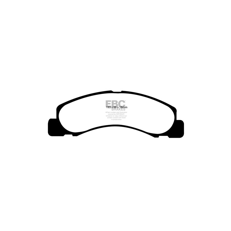 EBC DP61308 Ford Excursion Greenstuff Front Brake Pads 2 | ML Performance UK Car Parts