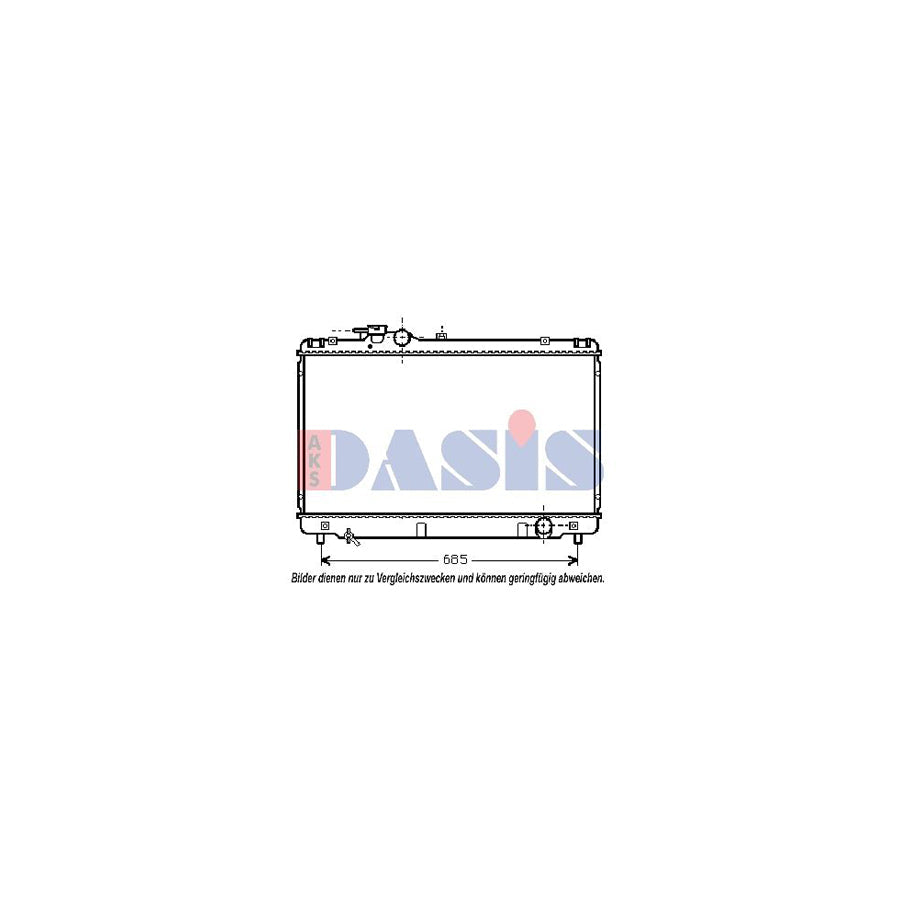 AKS Dasis 820005N Air Conditioning Evaporator for VW Transporter