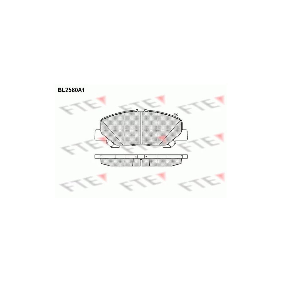 FTE Bl2580A1 Brake Pad Set