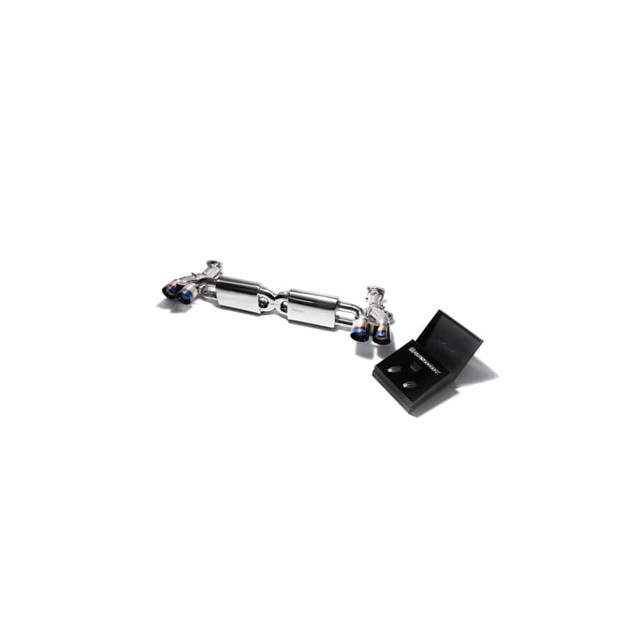 Armytrix P91TT-QS35B Valvetronic Exhaust System Porsche 991 Turbo | Turbo S 2014-2016 with Quad Blue Coated 3.5"
