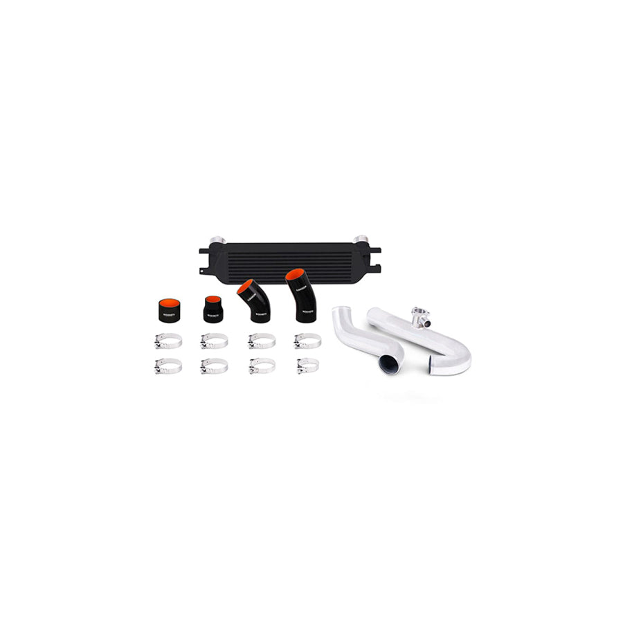 Mishimoto MMINT-MUS4-15KPBK 2015 Ford Mustang EcoBoost Performance Intercooler Kit - Black Core Polished Pipes