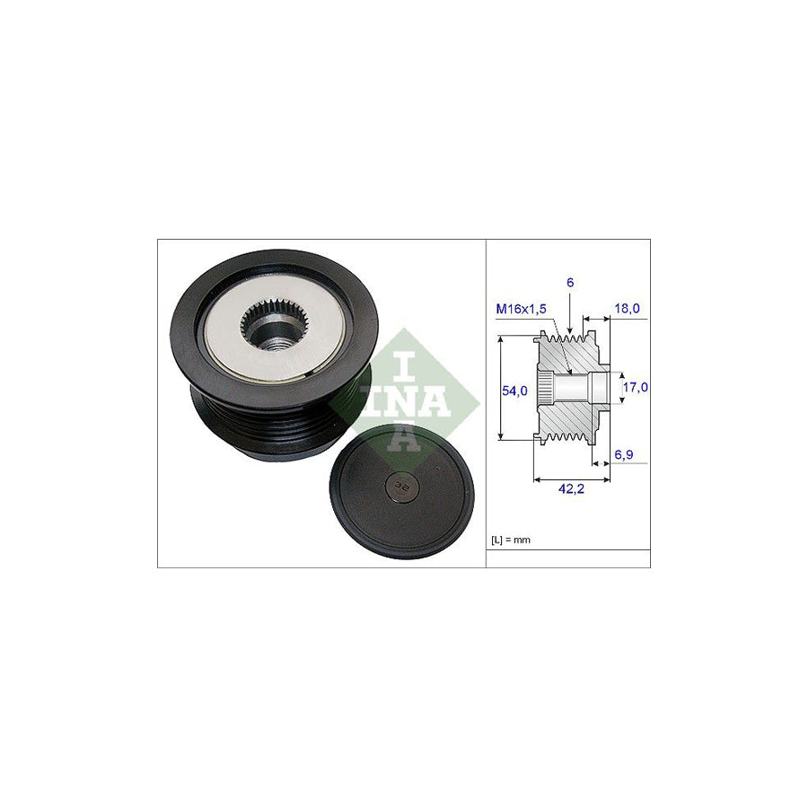Ina 535 0188 10 Alternator Freewheel Clutch