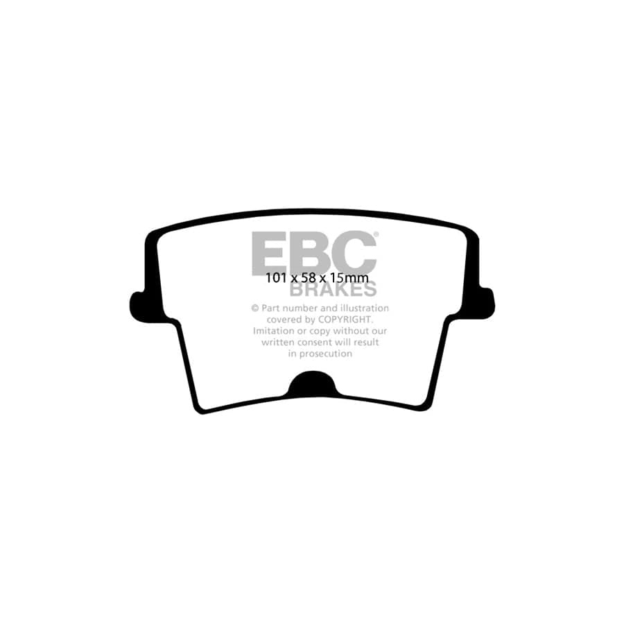 EBC PD03KR252 Dodge Yellowstuff Rear Brake Pad & Plain Disc Kit (Inc. Challenger & Charger) 2 | ML Performance UK Car Parts