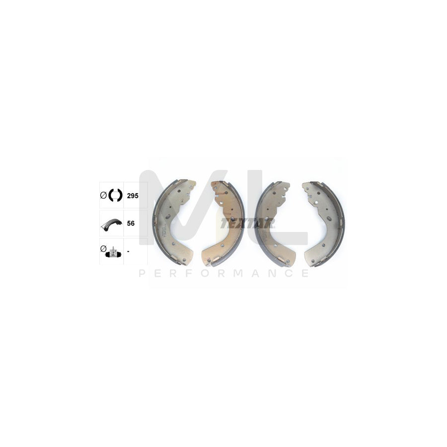TEXTAR 91063700 Brake Shoe Set without handbrake lever