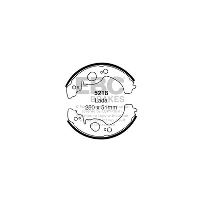 EBC 5218 Lada Rear Brake Shoes (Inc. 1500 & 1600) 1 | ML Performance UK Car Parts