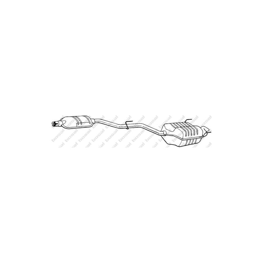 Bosal 287-413 Rear Silencer Suitable for Mercedes-Benz C-Class