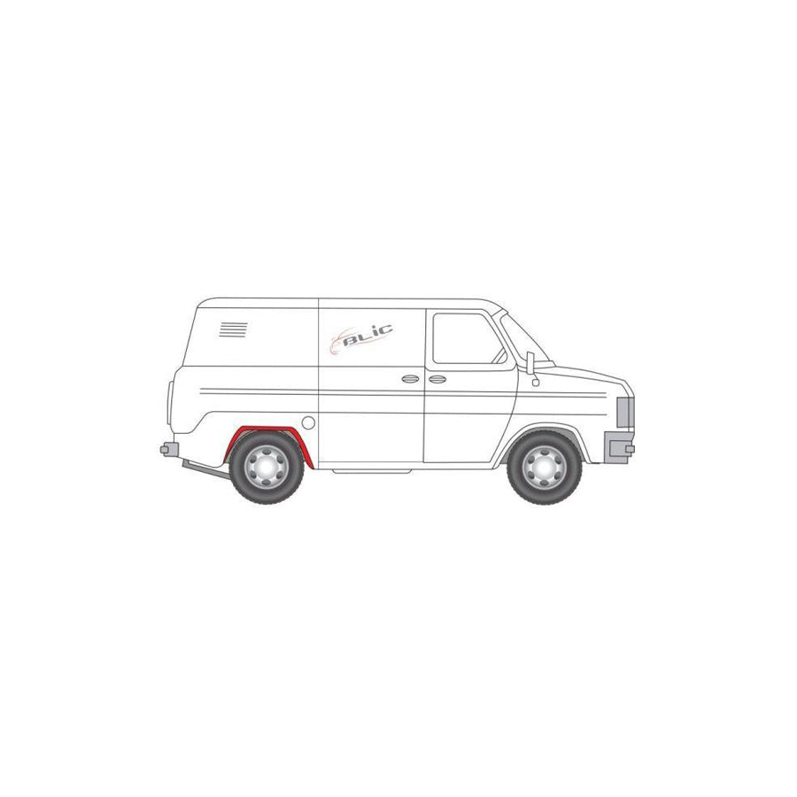 Blic 6504-03-2511592K Wheel Arch Liner for Ford Transit