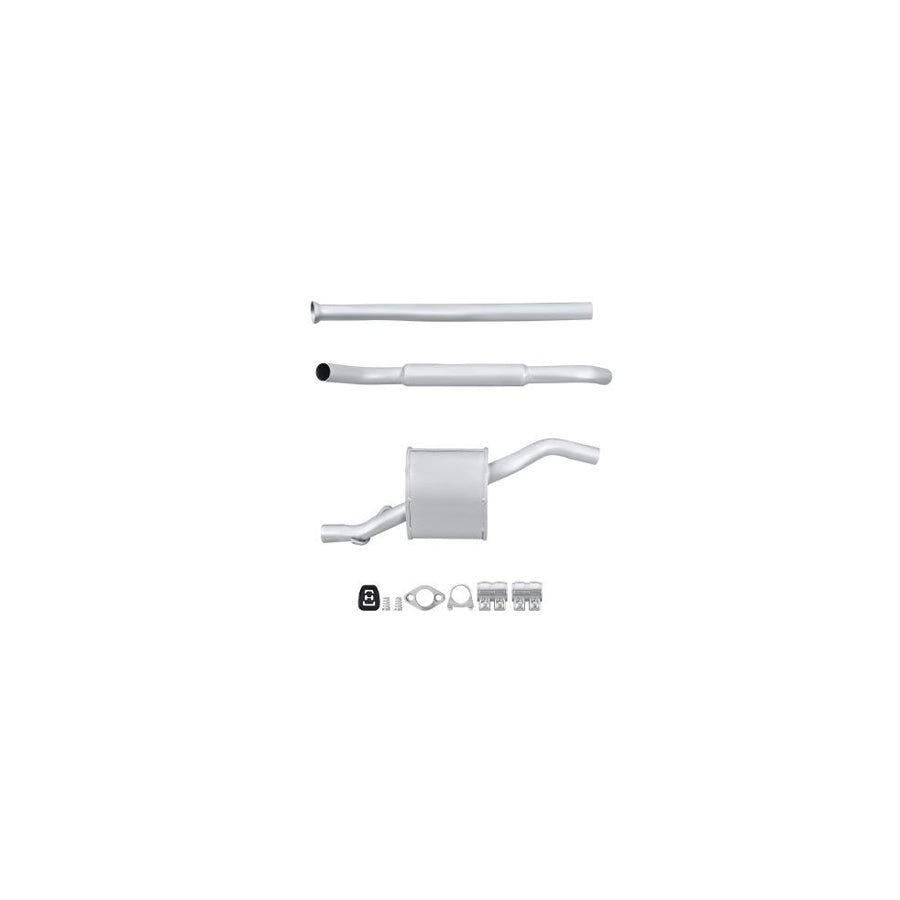 Hella 8LC 366 024-841 Middle Silencer For Autobianchi Y10 Hatchback