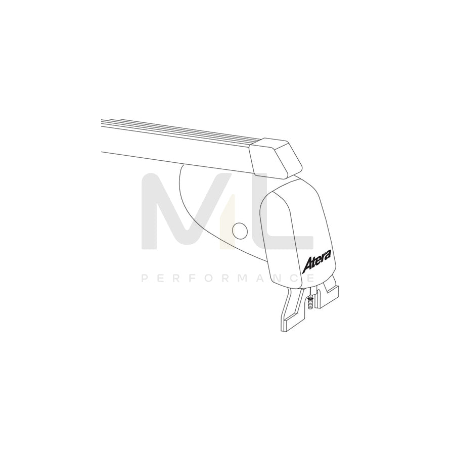 Atera Signo 044120 Roof bars for cars without rails, 110 cm, 100 kg, Steel