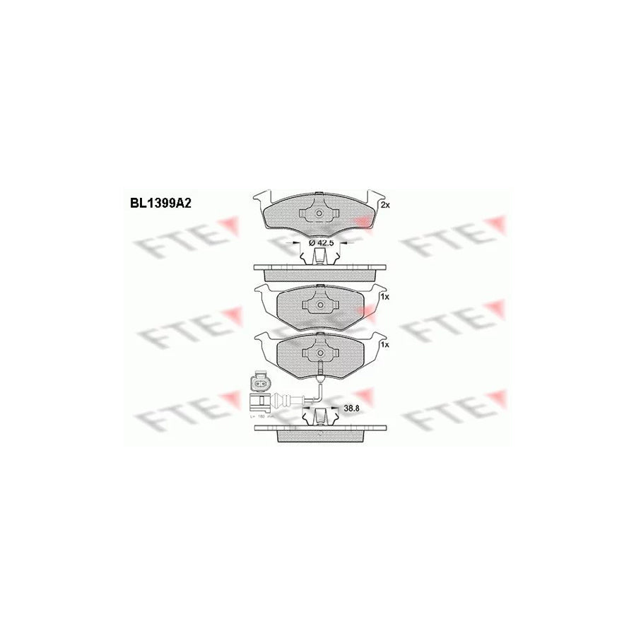 FTE 9010172 Brake Pad Set