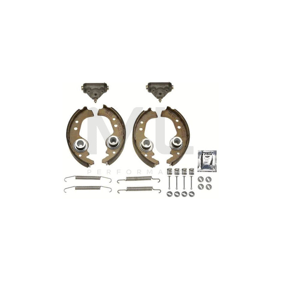 TRW Brake Kit BK1721 Brake Shoe Set with wheel brake cylinder