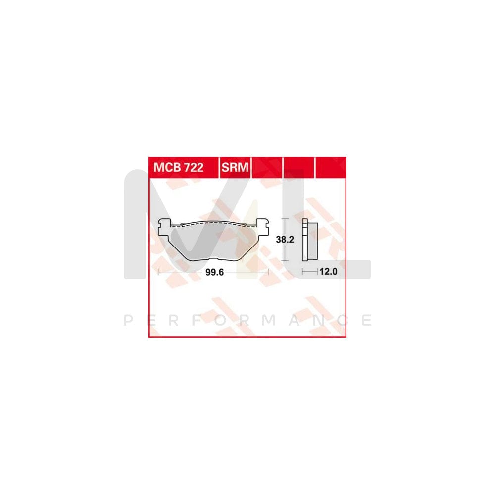 TRW Sinter Maxi Scooter Mcb722Srm Brake Pad Set