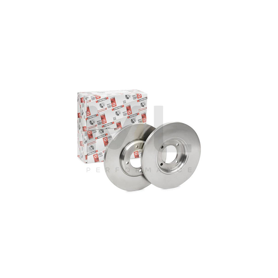 Ferodo Premier DDF023 Brake Disc Solid, Without Bolts/Screws  - Pair