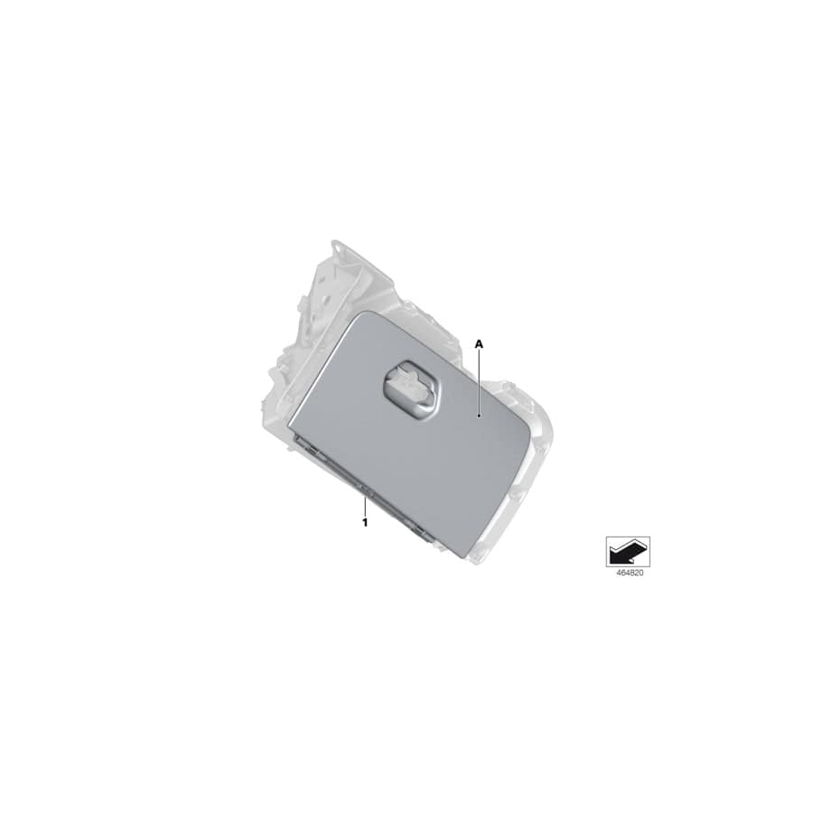 Genuine BMW 51167991186 G11 G12 Lid, Glove Box, Leather INDIVIDUAL (Inc. 740eX, 725Ld & 730Li)