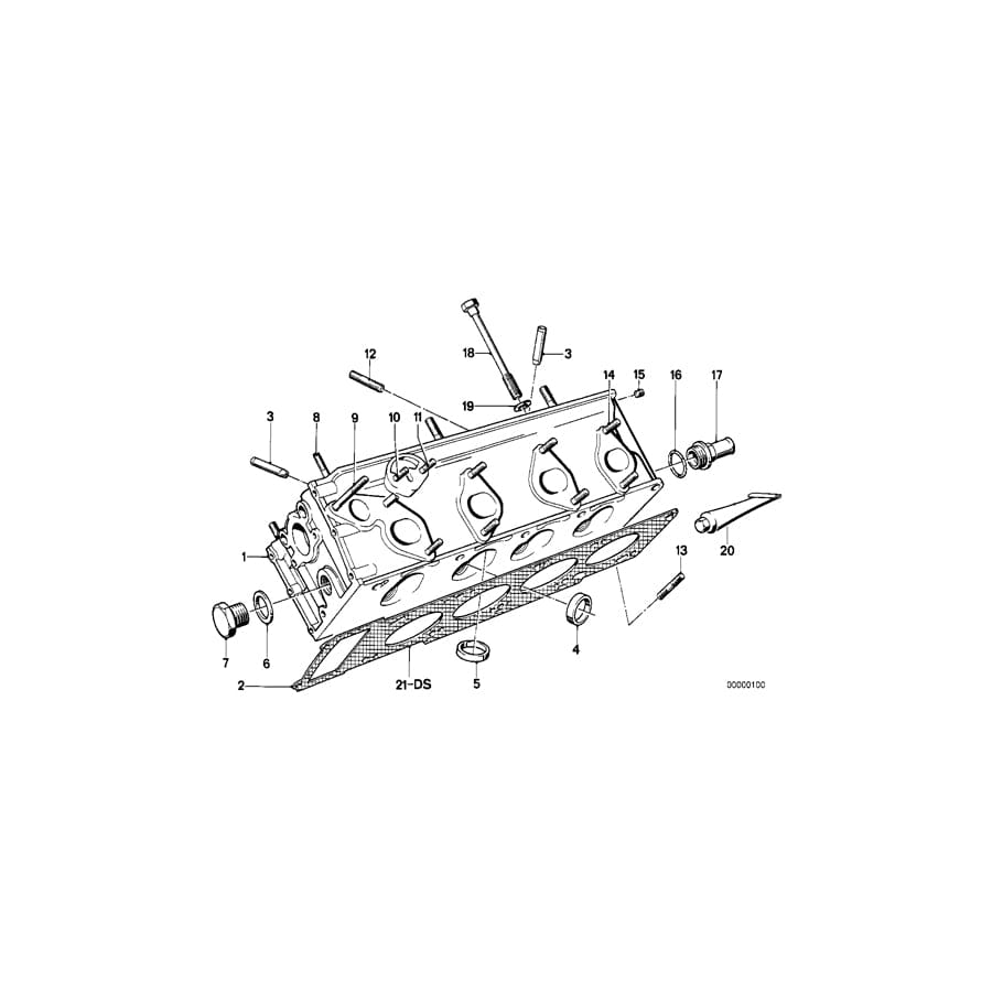 Genuine BMW 11121734142 E30 Gasket Set Cylinder Head Asbestos Free (Inc. 316i & 318i)