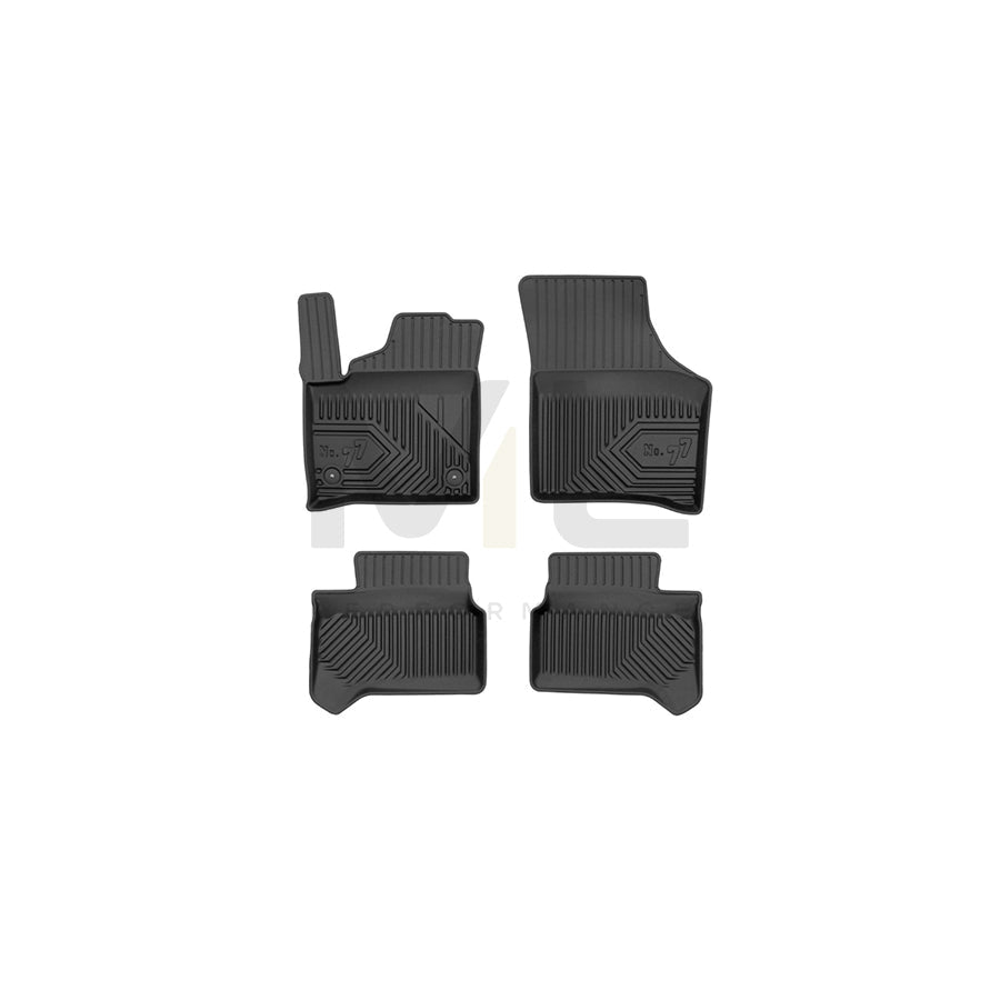 FROGUM Tailored, No.77 77426177 Floor mat set for SKODA Citigo-e iV (NE1) Elastomer, Front and Rear, Quantity: 4, Black, (LHD)