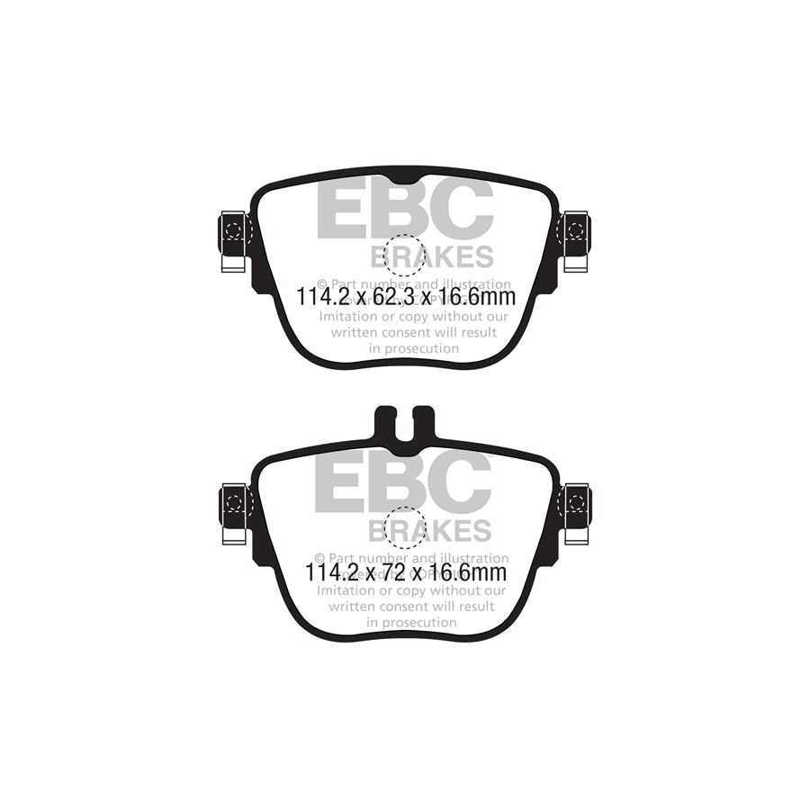 EBC DPX2337 Mercedes-Benz W/S213 A/C238 Ultimax Rear Brake Pads 2 | ML Performance UK Car Parts