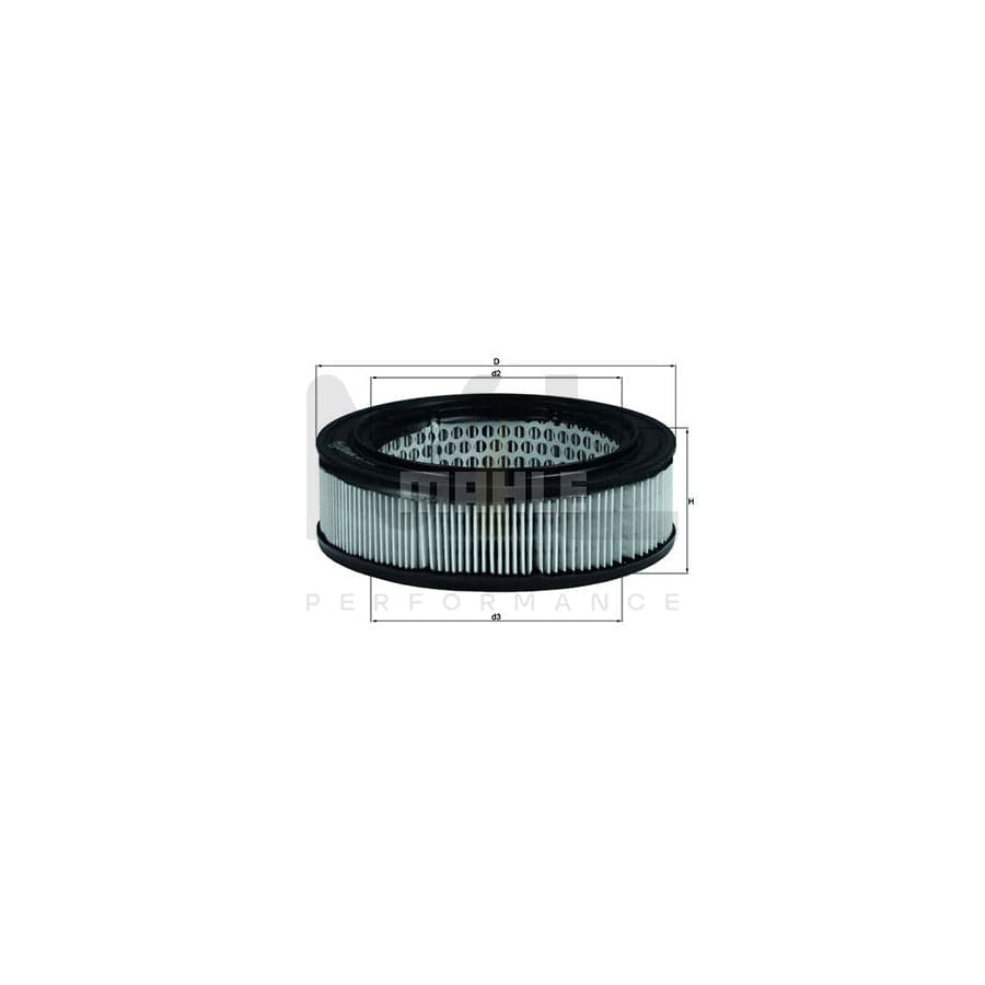 MAHLE ORIGINAL LX 278 Air Filter Filter Insert | ML Performance Car Parts