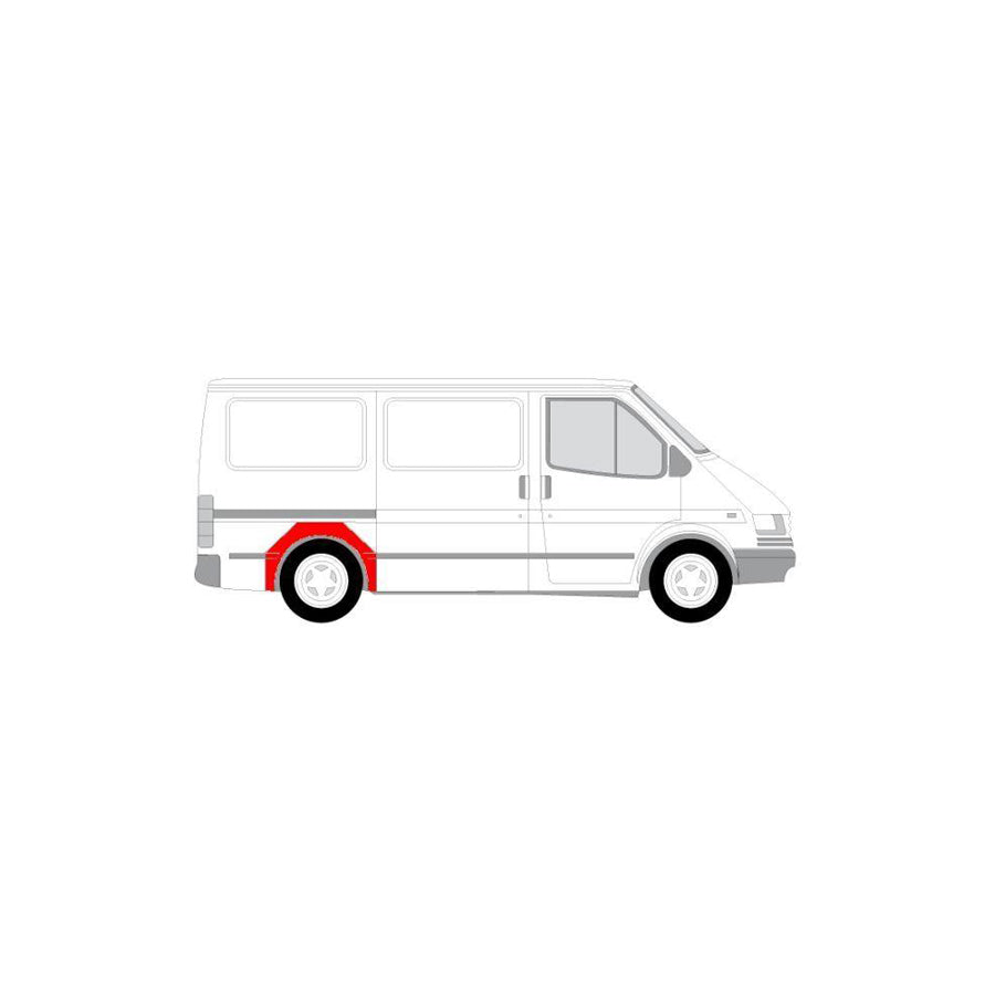 Blic 6504-03-2515596P Wing Fender for Ford Transit
