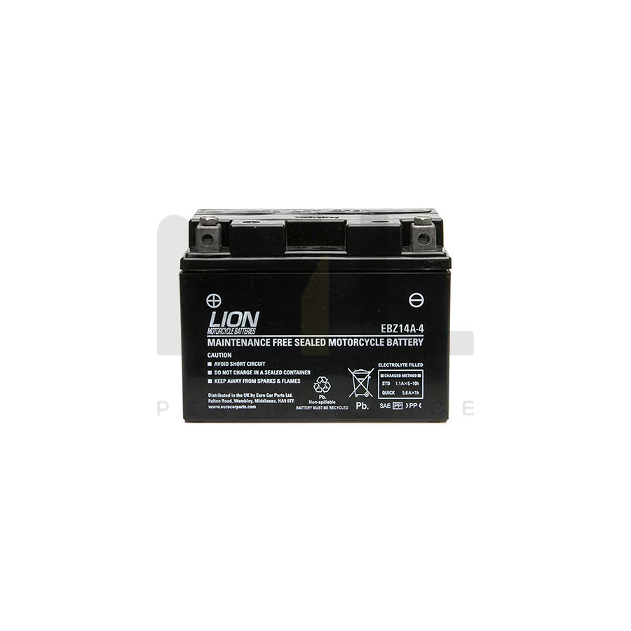 Lion Motorcycle Battery (EBZ14A-4)