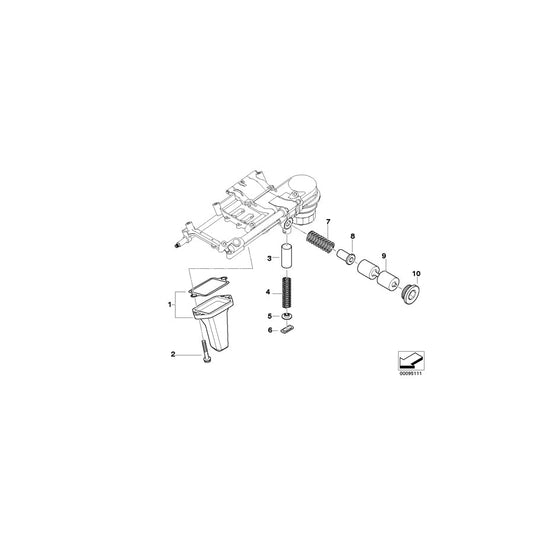 Genuine BMW 11417505146 E66 E60 E63 Compression Spring (Inc. 745i, 735Li & 735i)