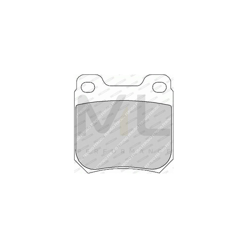 Ferodo Premier FDB1117B Brake Pad Set Not Prepared for Wear Indicator, With Accessories, With Guide Bolts