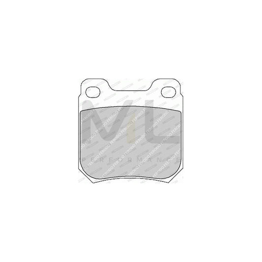 Ferodo Premier FDB1117B Brake Pad Set Not Prepared for Wear Indicator, With Accessories, With Guide Bolts