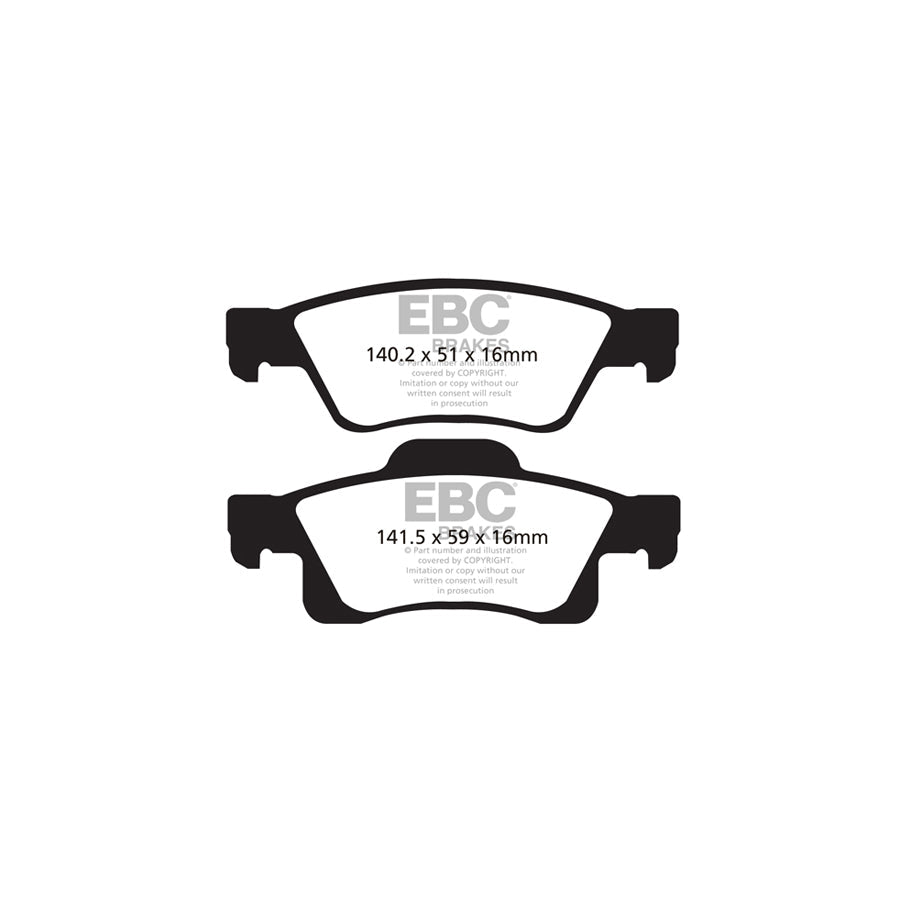 EBC PD40K654 Dodge Jeep Ultimax Pad & Plain Disc Kit - ATE Caliper (Inc. Durango & Grand Cherokee) 3 | ML Performance UK Car Parts