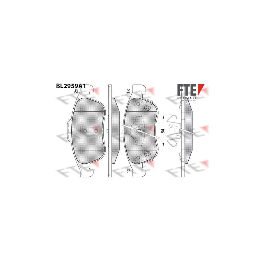 FTE 9011202 Brake Pad Set