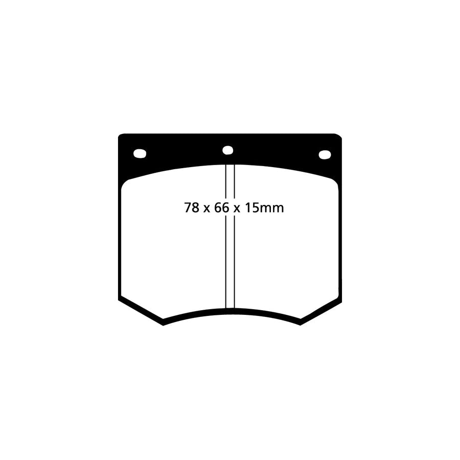 EBC PD01KF1513 Triumph TVR Greenstuff Front Brake Pad & Plain Disc Kit  2 | ML Performance UK Car Parts