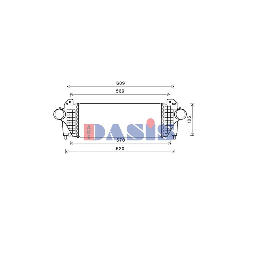AKS Dasis 017004N Intercooler for Alfa Romeo 4C Coupe (960_)