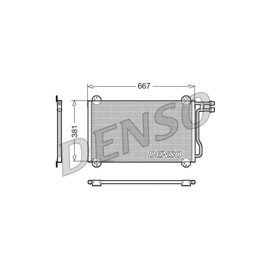 DENSO DCN17055 Air Conditioning Condenser Suitable for Mercedes-Benz Sprinter