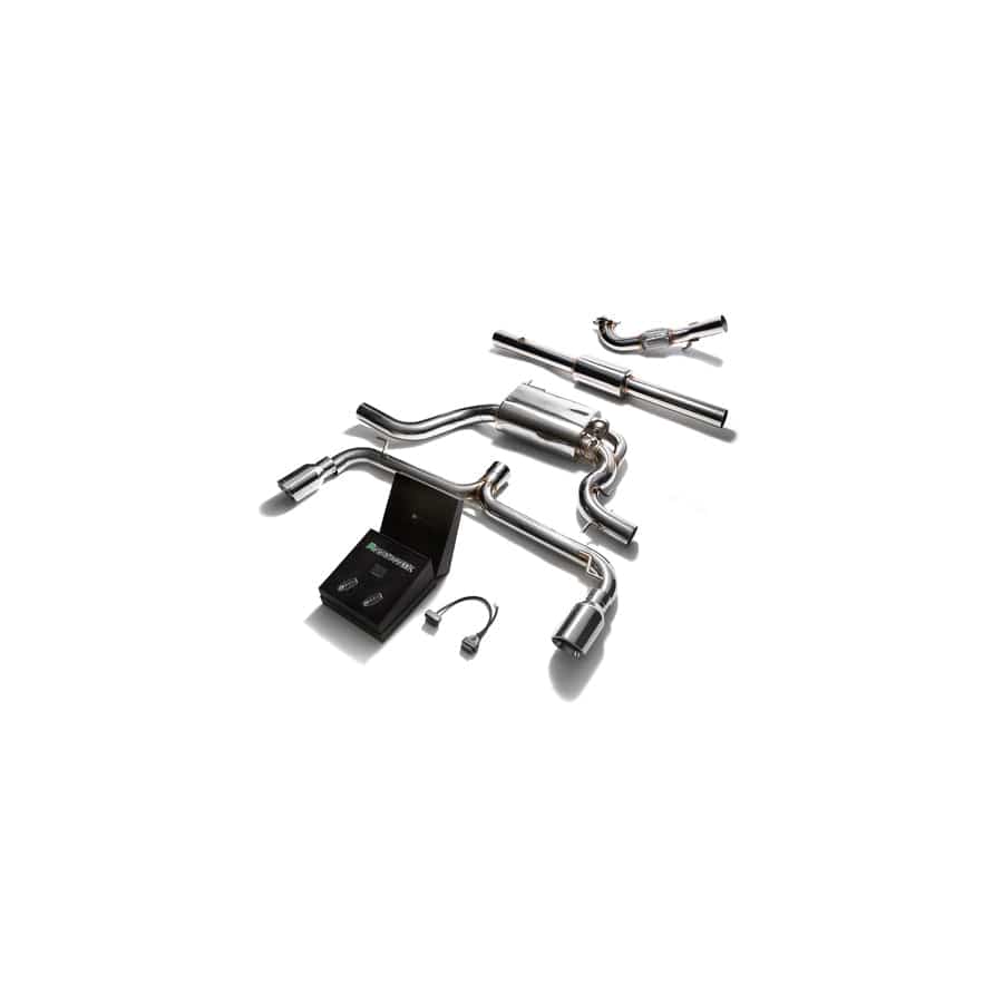 Armytrix VWG6T-DD VWG6T-DS22C Valvetronic Exhaust System Volkswagen Scirocco R 2.0TSI 2009-2019 with Dual Chrome 4"