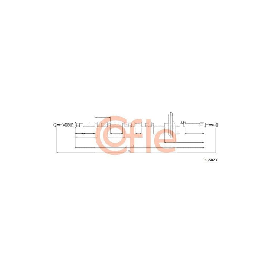 Cofle 11.5823 Hand Brake Cable