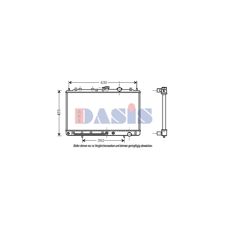 AKS Dasis 560390N Engine Radiator for Hyundai Santamo