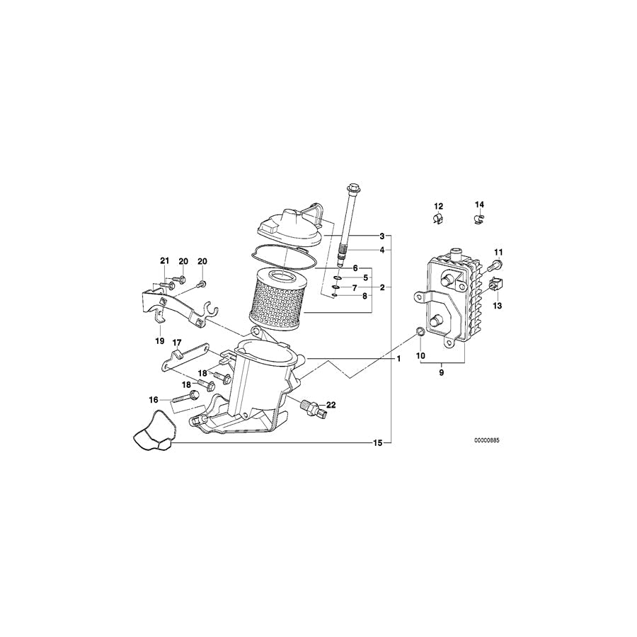 Genuine BMW 11442245342 E36 Profile-Gasket (Inc. 318tds)