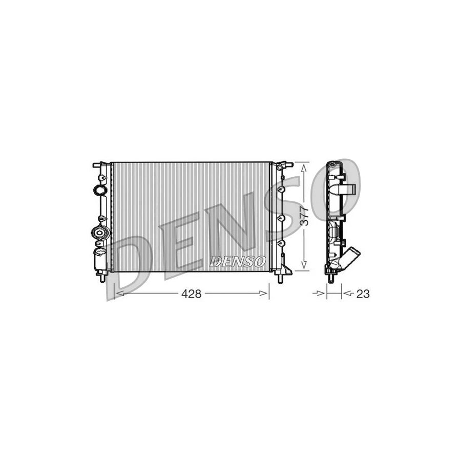DENSO DRM23008 Engine Radiator