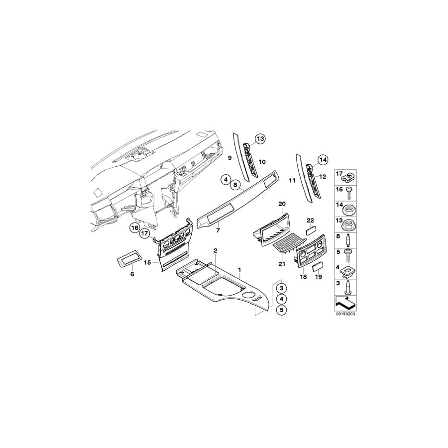 Genuine BMW 51167122000 E61 E60 Rubber Mat SCHWARZ (Inc. M5, 528xi & 535i)