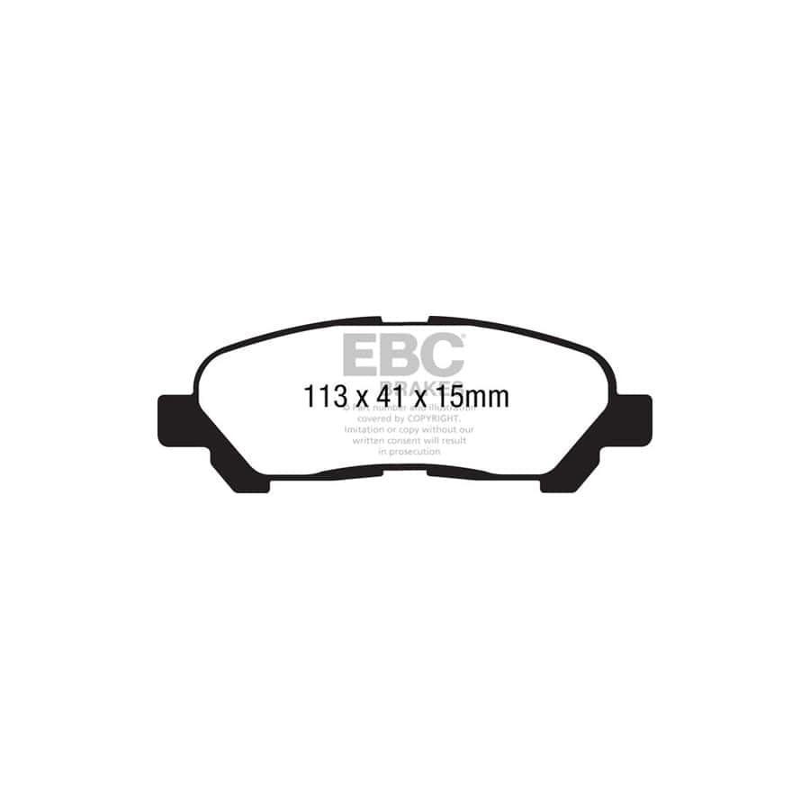 EBC PDKR980 Toyota Highlander Ultimax Rear Brake Pad & Plain Disc Kit 2 | ML Performance UK Car Parts