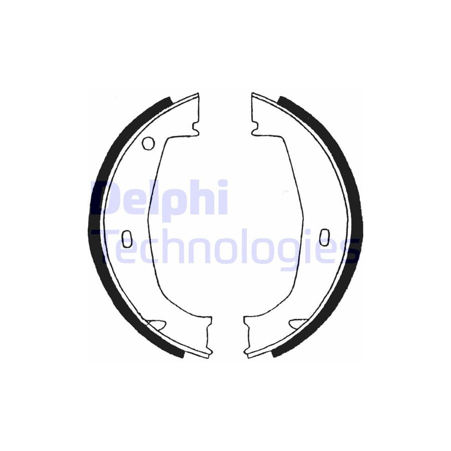 Delphi Ls1851 Handbrake Shoes