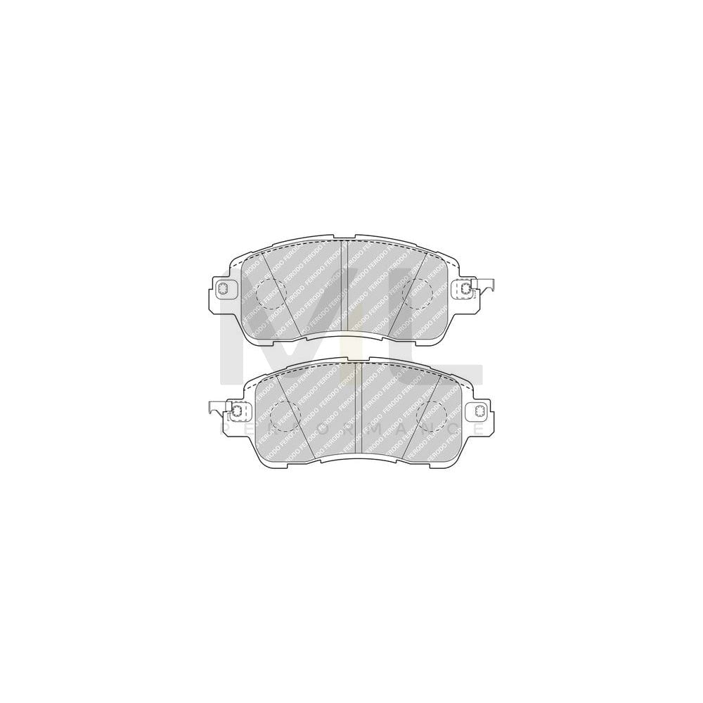 Ferodo FDB5015 Brake Pad Set for Mazda 2 Hatchback (Dl, Dj) With Acoustic Wear Warning, Without Accessories