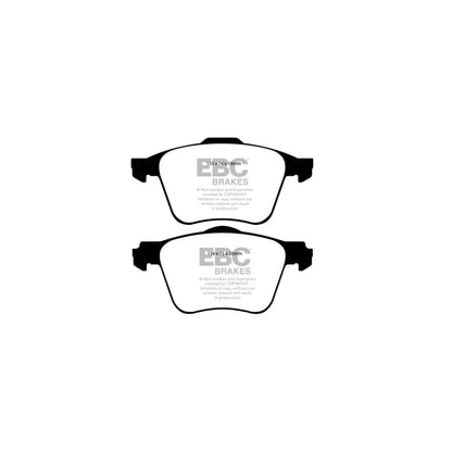 EBC PD08KF235 Ford Volvo Yellowstuff Front Brake Pad & USR Disc Kit - TRW Caliper 2 | ML Performance UK Car Parts