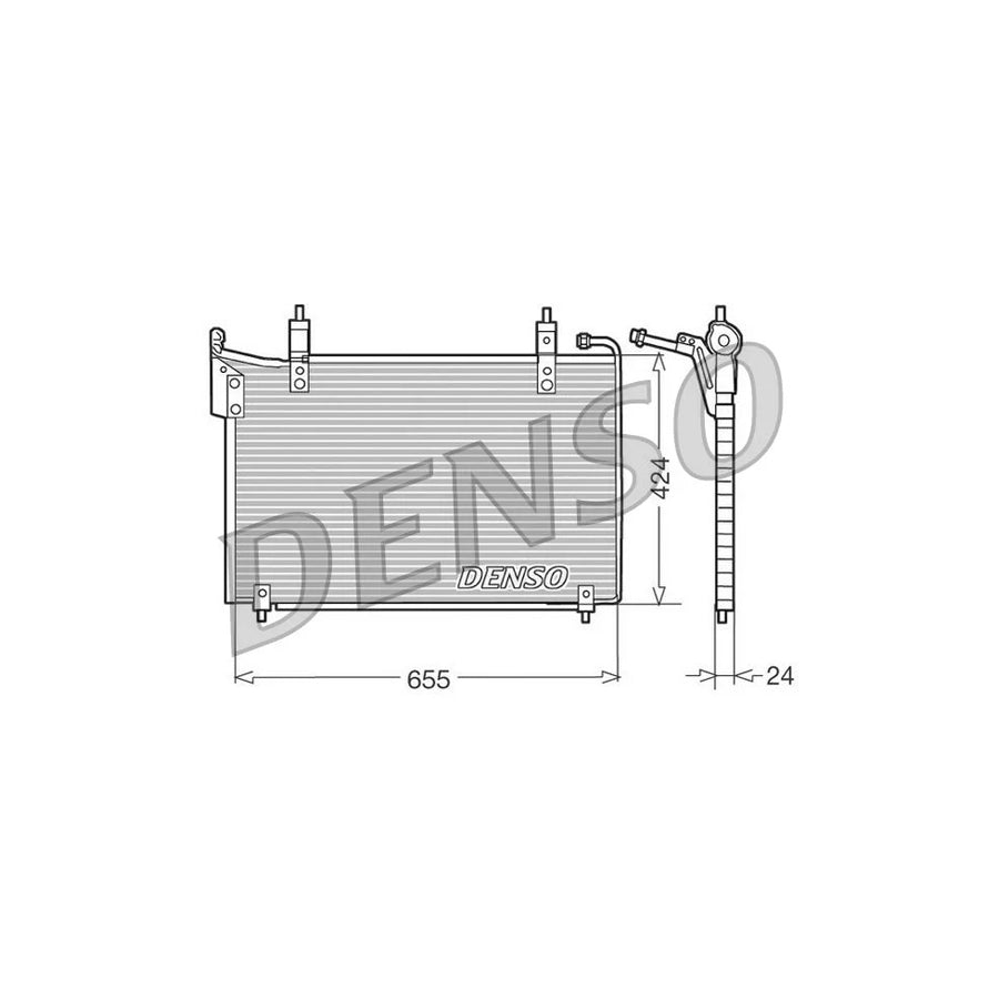 DENSO DCN11005 Air Conditioning Condenser for Jaguar Xj Saloon (X300, X330)