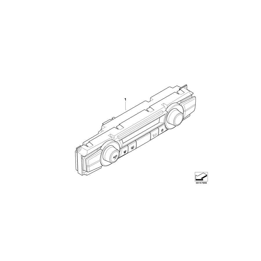 Genuine BMW 64119234331 E71 E70 Control Unit,Automatic Air Cond.,Basis (Inc. X5)