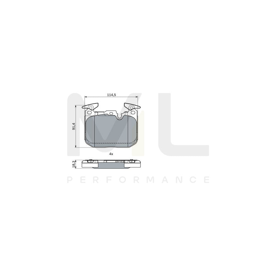 Bosch 0986494947 Brake Pad Set